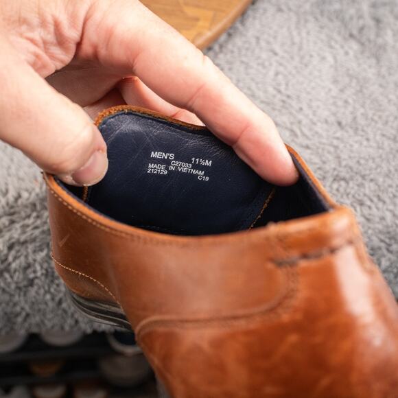 Cole Haan Grand Os Lace Up Oxford Size 11.5 M Brown Leather C27033 - Picture 5 of 7